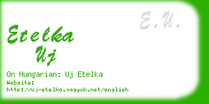 etelka uj business card